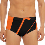 Halloween Vampire Coffin Print Men's Triangle Swim Briefs