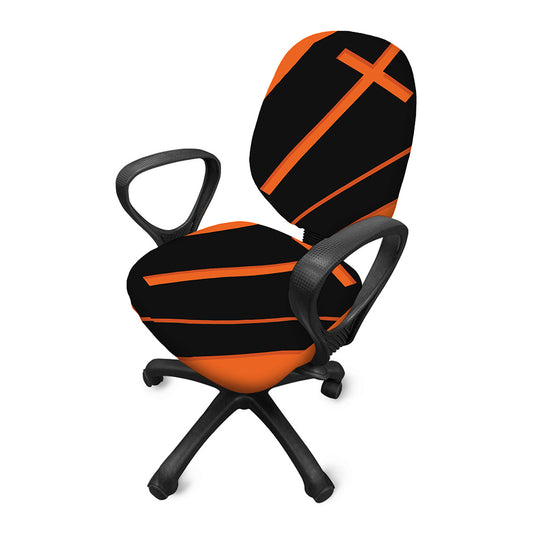 Halloween Vampire Coffin Print Office Chair Cover