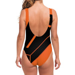 Halloween Vampire Coffin Print One Piece Swimsuit