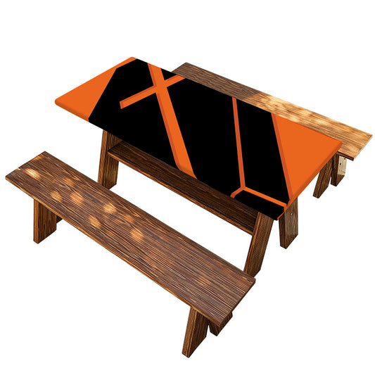 Halloween Vampire Coffin Print Picnic Table Cover