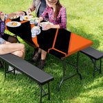 Halloween Vampire Coffin Print Picnic Table Cover
