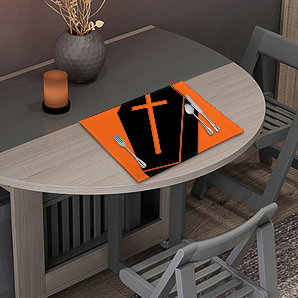 Halloween Vampire Coffin Print Placemat