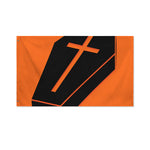 Halloween Vampire Coffin Print Polyester Flag