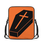 Halloween Vampire Coffin Print Rectangular Crossbody Bag