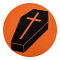 Halloween Vampire Coffin Print Round Blanket