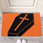 Halloween Vampire Coffin Print Rubber Doormat