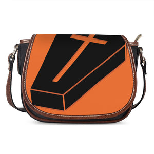 Halloween Vampire Coffin Print Saddle Bag