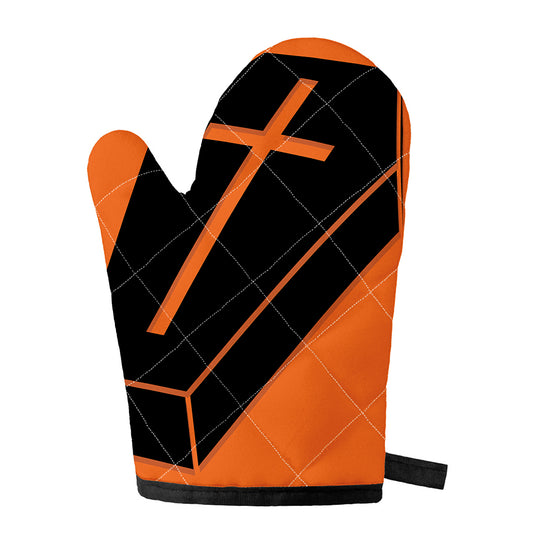 Halloween Vampire Coffin Print Single Oven Mitt