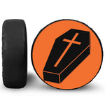Halloween Vampire Coffin Print Tire Cover