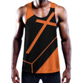 Halloween Vampire Coffin Print Men's Workout Tank Top