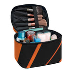 Halloween Vampire Coffin Print Travel Makeup Bag