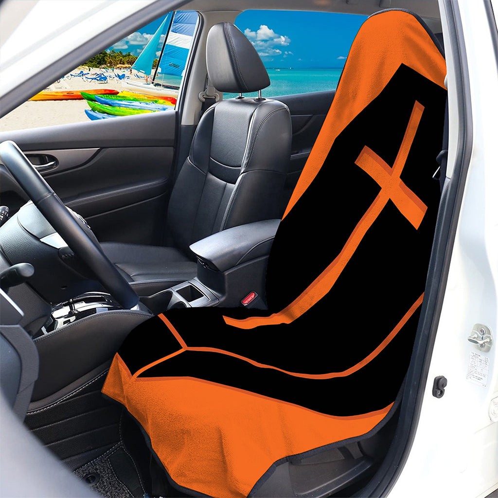 Halloween Vampire Coffin Print Waterproof Car Seat Cover