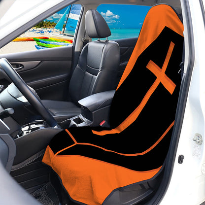 Halloween Vampire Coffin Print Waterproof Car Seat Cover