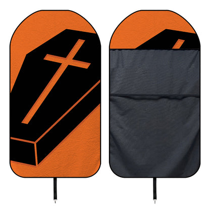 Halloween Vampire Coffin Print Waterproof Car Seat Cover