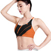 Halloween Vampire Coffin Print Women's Sports Bra