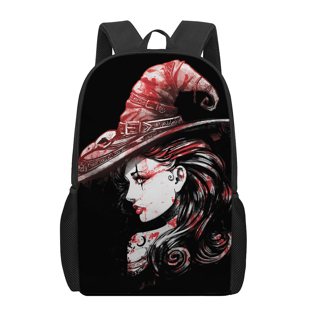 Halloween Vampire Girl Print 17 Inch Backpack