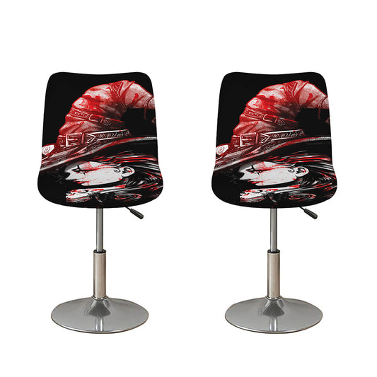 Halloween Vampire Girl Print Bar Stool Covers