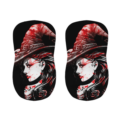 Halloween Vampire Girl Print Bar Stool Covers