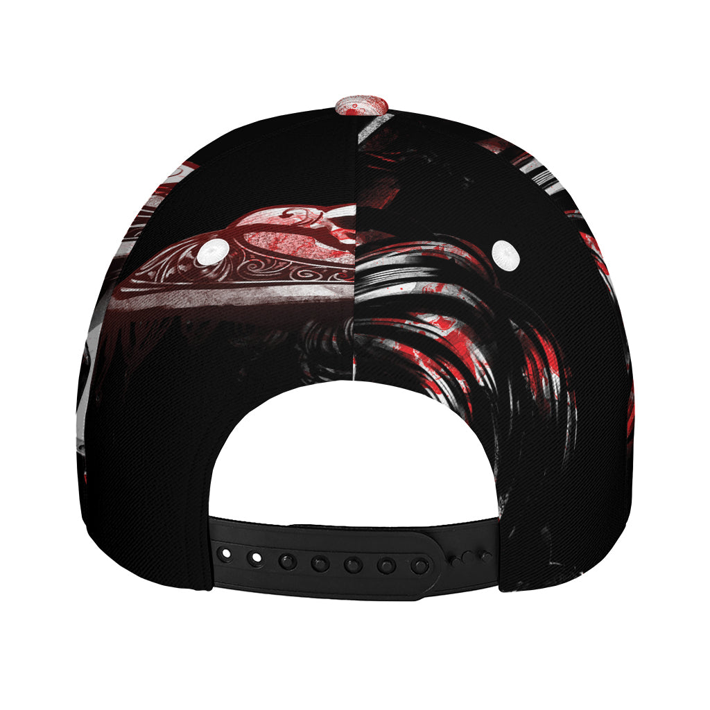 Halloween Vampire Girl Print Baseball Cap