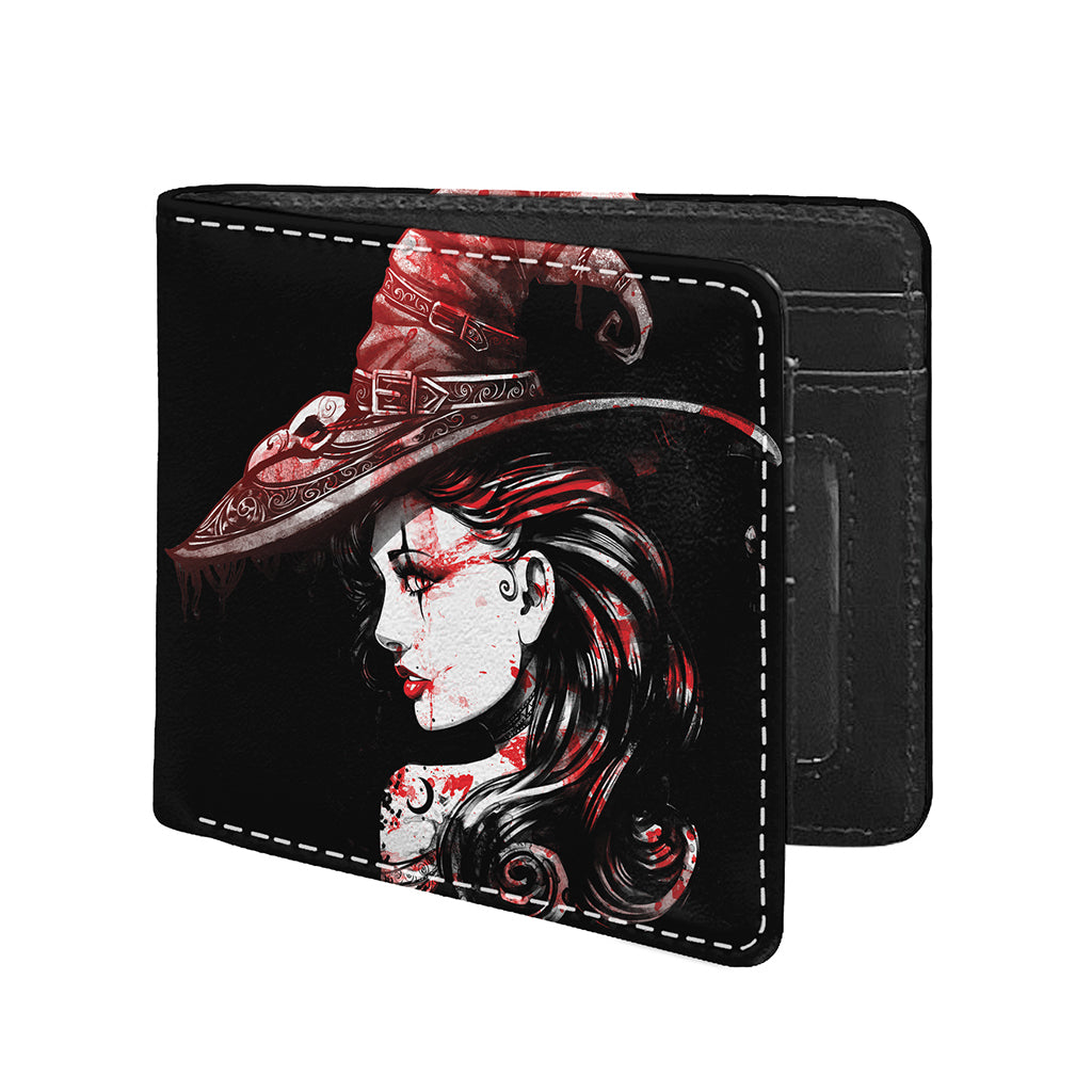 Halloween Vampire Girl Print Bifold Wallet