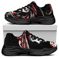 Halloween Vampire Girl Print Black Chunky Shoes