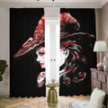 Halloween Vampire Girl Print Dimout Pencil Pleat Curtains