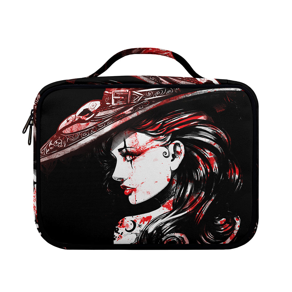 Halloween Vampire Girl Print Briefcase Bible Bag