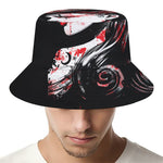 Halloween Vampire Girl Print Bucket Hat