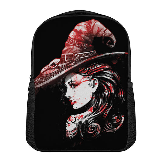 Halloween Vampire Girl Print Casual Backpack