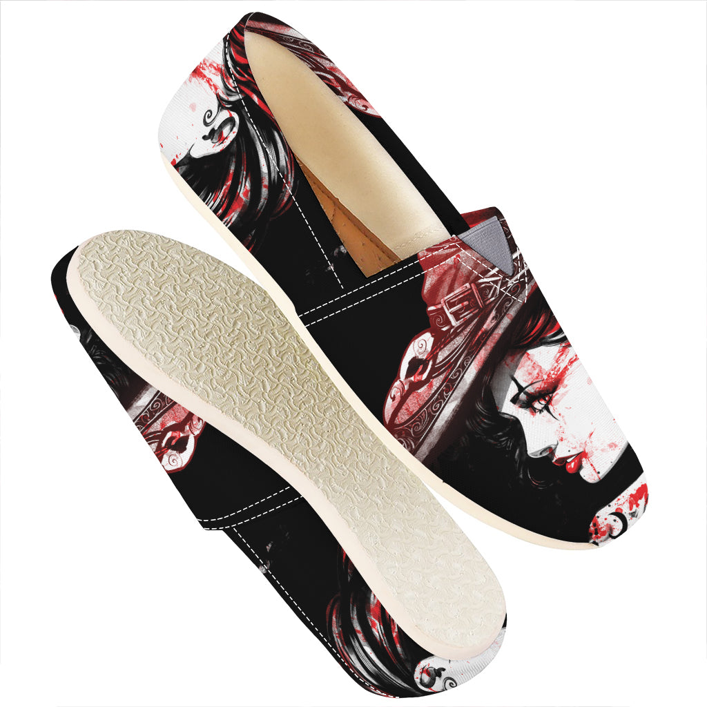 Halloween Vampire Girl Print Casual Shoes