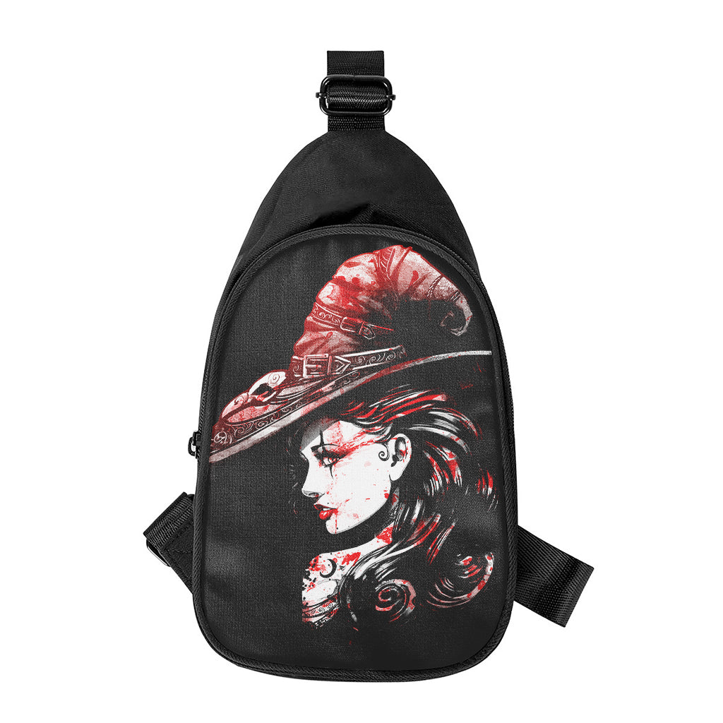 Halloween Vampire Girl Print Chest Bag