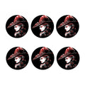 Halloween Vampire Girl Print Coaster Set