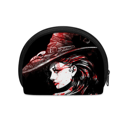 Halloween Vampire Girl Print Coin Purse