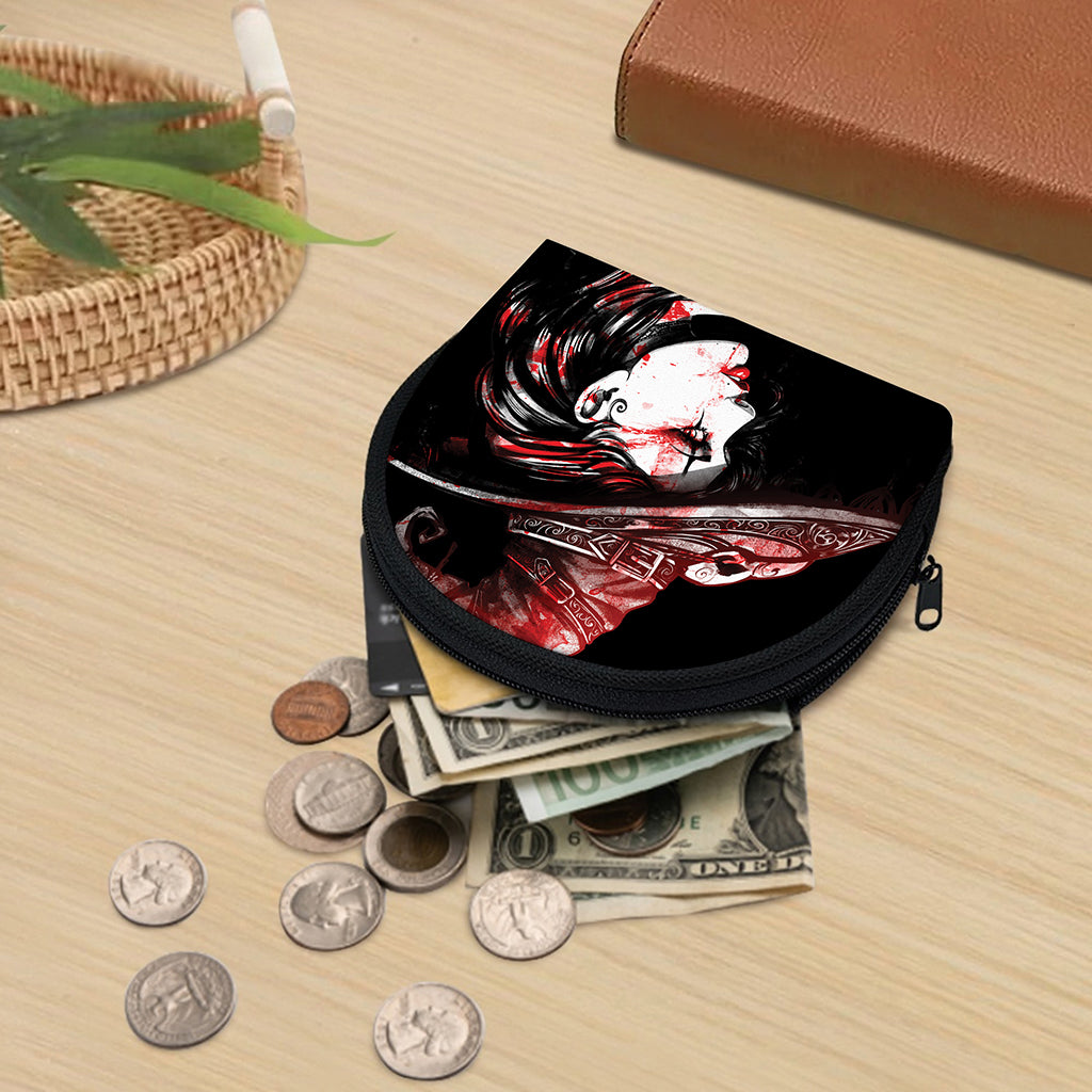 Halloween Vampire Girl Print Coin Purse