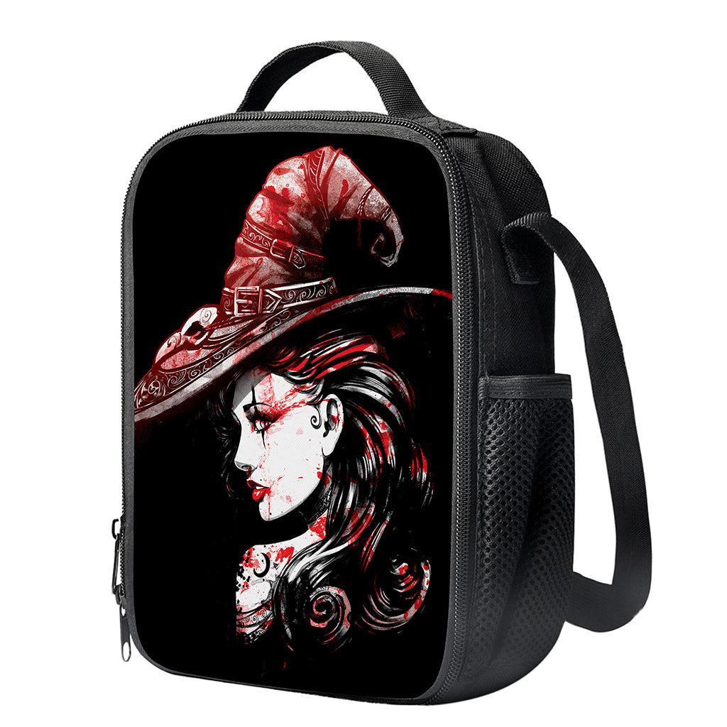 Halloween Vampire Girl Print Crossbody Lunch Bag