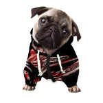 Halloween Vampire Girl Print Dog Zip Up Hoodie