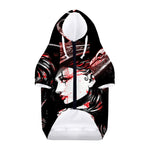 Halloween Vampire Girl Print Dog Zip Up Hoodie