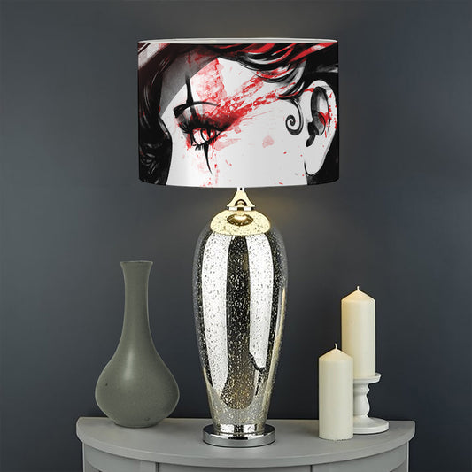 Halloween Vampire Girl Print Drum Lamp Shade