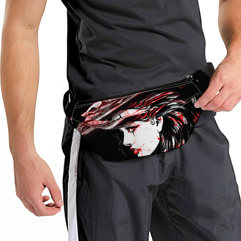 Halloween Vampire Girl Print Fanny Pack