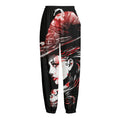 Halloween Vampire Girl Print Fleece Lined Knit Pants
