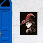 Halloween Vampire Girl Print Garden Flag