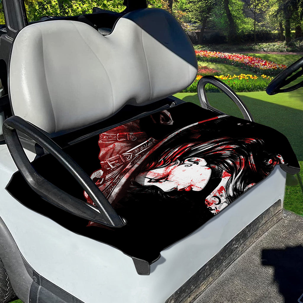 Halloween Vampire Girl Print Golf Cart Seat Cover