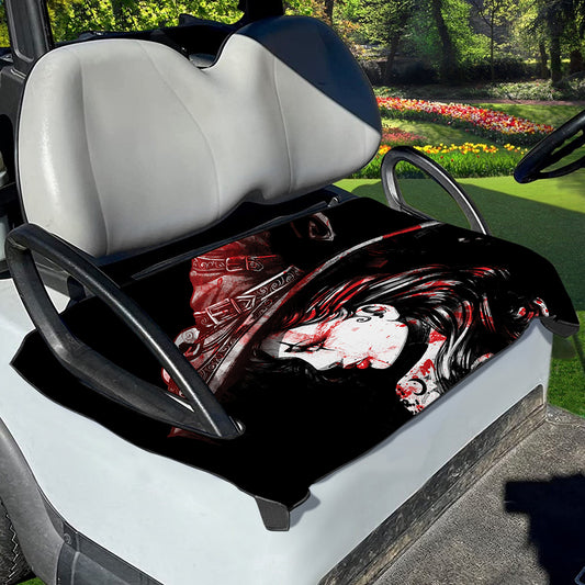 Halloween Vampire Girl Print Golf Cart Seat Cover