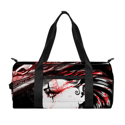 Halloween Vampire Girl Print Gym Bag
