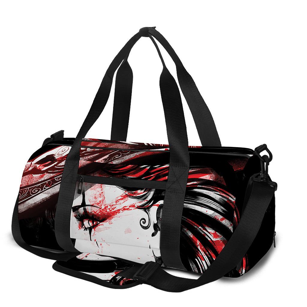 Halloween Vampire Girl Print Gym Bag