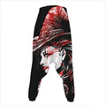 Halloween Vampire Girl Print Hammer Pants