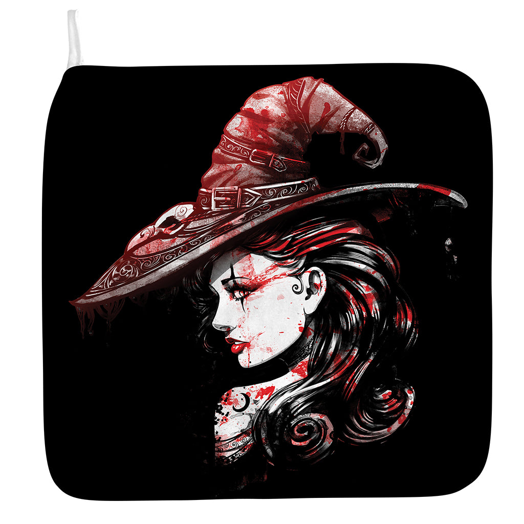 Halloween Vampire Girl Print Hand Towel