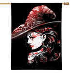 Halloween Vampire Girl Print House Flag