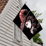 Halloween Vampire Girl Print House Flag