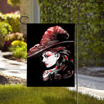 Halloween Vampire Girl Print House Flag